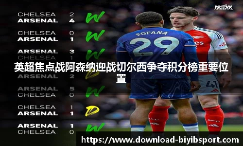 英超焦点战阿森纳迎战切尔西争夺积分榜重要位置